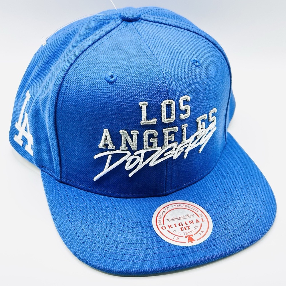 Los Angeles Dodgers Mitchell & Ness Team Tagged Hat Cap Snapback Adjustable MLB